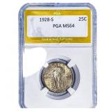 1928-S Standing Liberty Quarter PGA MS64