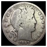 1897-S Silver Barber Half Dollar NICELY CIRCULATED