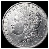 1891-S Silver Morgan Dollar CHOICE AU
