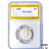 1900 Barber Quarter PGA MS63
