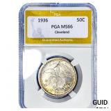 1936 Cleveland Half Dollar PGA MS66