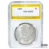 1883 Morgan Silver Dollar PGA MS63