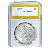 1889 Morgan Silver Dollar PGA MS65