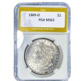 1889-O Morgan Silver Dollar PGA MS63