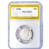 1900 Barber Quarter PGA MS63