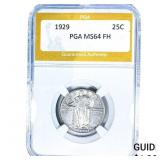 1929 Standing Liberty Quarter PGA MS64 FH