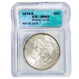 1878-S Morgan Silver Dollar ICG MS63 Misbah Zmily