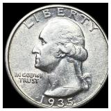 1935 Washington Silver Quarter CLOSELY UNCIRCULATE