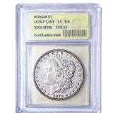 1878-P 7/8TF Morgan Silver Dollar USCG MS65 VAM 33