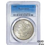 1887 Morgan Silver Dollar PCGS MS64