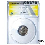 1922-D Wheat Cent ANACS VF35