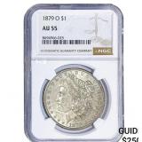 1879-O Morgan Silver Dollar NGC AU55