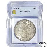 1879-O Morgan Silver Dollar ICG AU55