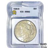 1926-S Silver Peace Dollar ICG MS62