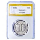 1936 Gettysburg Half Dollar PGA MS67+