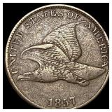 1857 Flying Eagle Cent ABOUT UNCIRCULATED