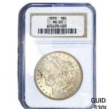 1890 Morgan Silver Dollar NGC MS63
