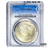 1922 Silver Peace Dollar PCGS MS65