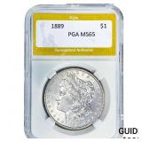 1889 Morgan Silver Dollar PGA MS65