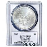 2017 Silver Eagle PCGS MS69 Trump