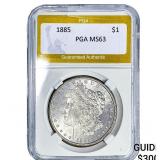 1885 Morgan Silver Dollar PGA MS63