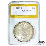 1879-S Morgan Silver Dollar PGA MS64