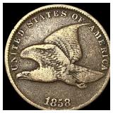 1858 Copper-Nickel Flying Eagle Cent LIGHTLY CIRCU