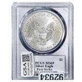 2017 Silver Eagle PCGS MS69 Trump