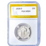 1928-D Standing Liberty Quarter PGA MS64