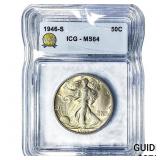 1946-S Walking Liberty Half Dollar ICG MS64