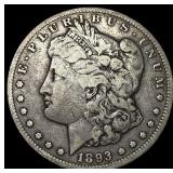 1893-CC Silver Morgan Dollar LIGHTLY  CIRCULATED