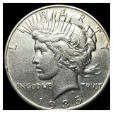 1935-S Silver Peace Dollar CLOSELY  UNCIRCULATED