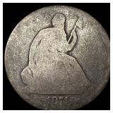 1874 Seated Liberty Half Dollar NICELY  CIRCULATE