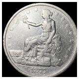 1877 Silver Trade Dollar CLOSELY UNCIRCULATED