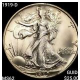 1919-D Walking Liberty Half Dollar UNCIRCULATED