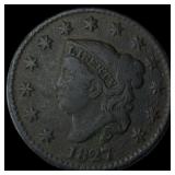 1827 Coronet Head Large Cent LIGHTLY CIRCULATED