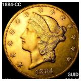 1884-CC $20 Gold Double Eagle UNCIRCULATED +
