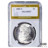 1882-S Morgan Silver Dollar PGA MS67