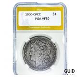 1900-O/CC Morgan Silver Dollar PGA VF30