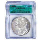 1880-S Morgan Silver Dollar ICG MS64