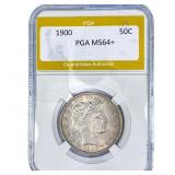 1900 Barber Half Dollar PGA MS64+