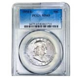 1958-D Franklin Half Dollar PCGS MS65