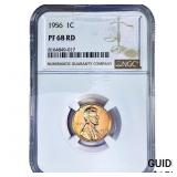 1956 Wheat Cent NGC PF68 RD