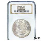 1885-O Morgan Silver Dollar NGC MS65