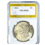 1921 Morgan Silver Dollar PGA MS64