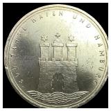 1989J West Germany Silver 10 Mark .3115oz ASW