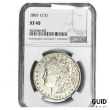 1891-O Morgan Silver Dollar NGC XF40