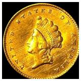 1855 Gold $1 Indian Head Type 2 HIGH GRADE HIGH G