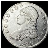 1834 Capped Bust Half Dollar CLOSELY UNCIRCULATE