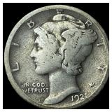 1923-D Silver Mercury Dime LIGHTLY CIRCULATED